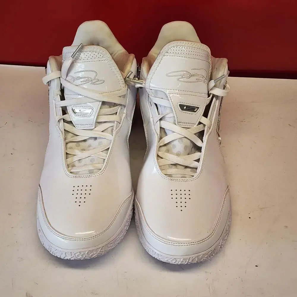 Nike Zoom LeBron NXXT Gen AMPD White Metallic Silver Basketball Shoes 12